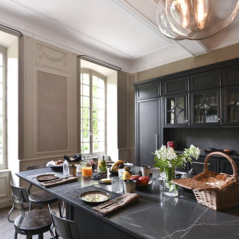 Cook up a storm in the stylish kitchen