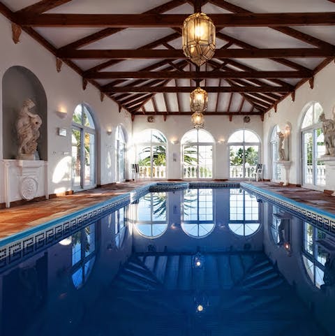 Swim and play in your heated indoor pool