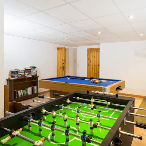 Spend some quality time in the games room