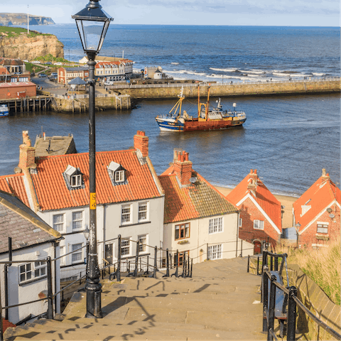 Stay in the centre of Whitby, a charming seaside town