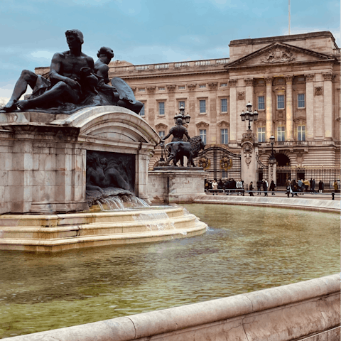  Visit Buckingham Palace, just over a ten-minute stroll away