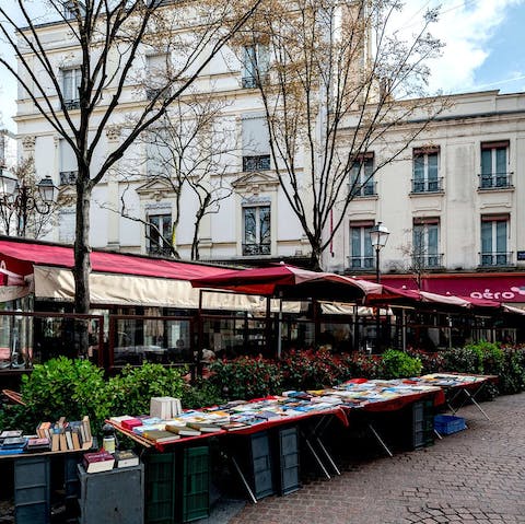 Stay in the heart of the charming Passy Plaza