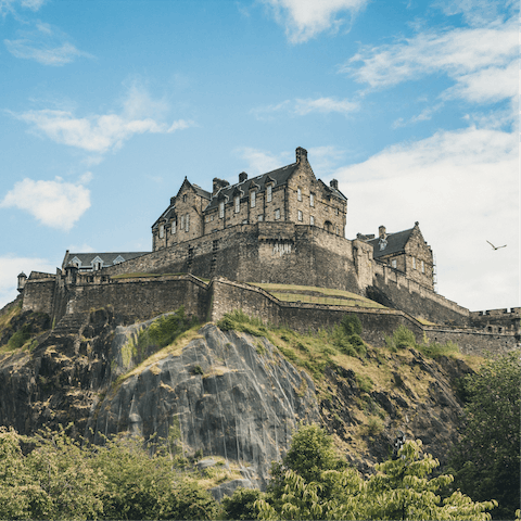 Step back in time at magical Edinburgh castle, where the history is only matched by the setting