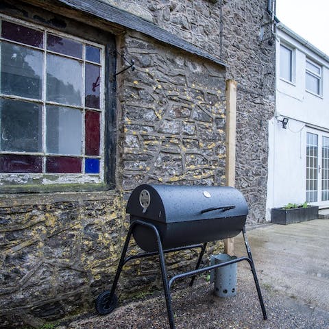 Fire up the barbecue in the garden 