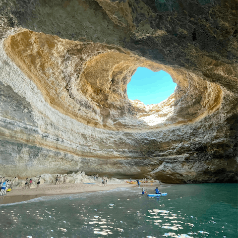 Hop on a boat trip to explore Benagil Cave