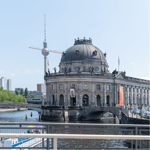 Explore Museum Island which is a UNESCO World Heritage Site, a thirty-minute stroll from your door