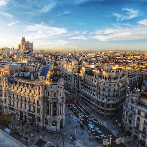 Explore Madrid, including the neighbourhood of La Guindalera.