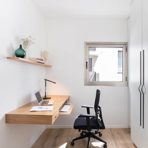 Catch up on some work in your dedicated home office