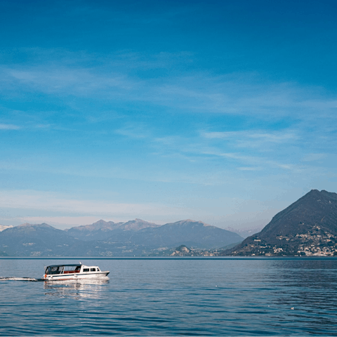 Take a boat ride out on Lake Como