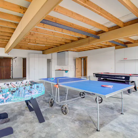 Start a family ping pong tournament, or a table football competition