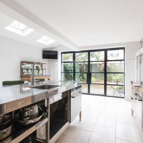 Rustle up something special in the kitchen, with its ample natural light