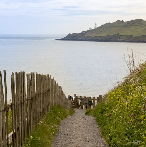 Fill your lungs with the fresh sea air and take the thirty-minute stroll to Start Point Lighthouse