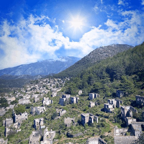 Explore the ancient rock tombs and intimate local life of the nearby town of Fethiye