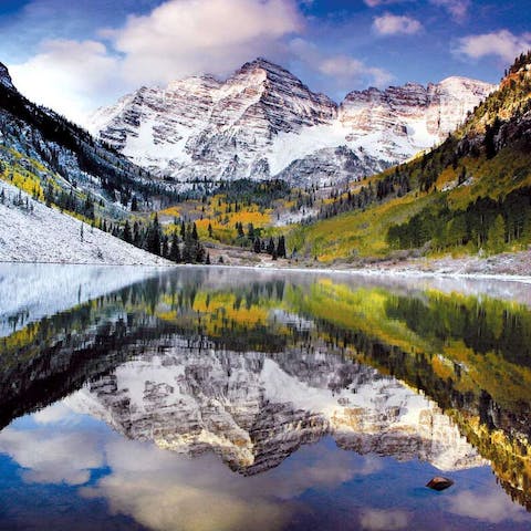 Take in the stunning scenery of nearby Maroon Bells