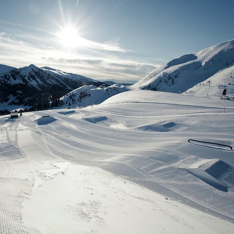 Pack your skis and head up to Turracherhöhe's great range of slopes