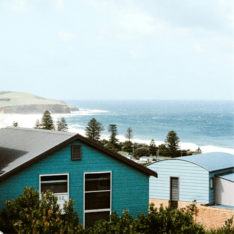 Catch some waves at Gerringong Beach, a fifteen-minute drive