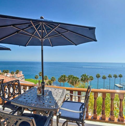 Admire incredible ocean views from your balcony