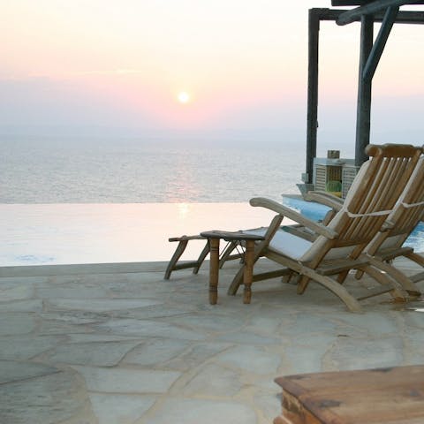 Sit back and watch the sunset from the terrace