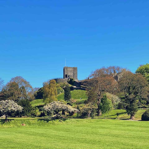 Visit the medieval ruins of Clitheroe Castle, a three-minute walk away