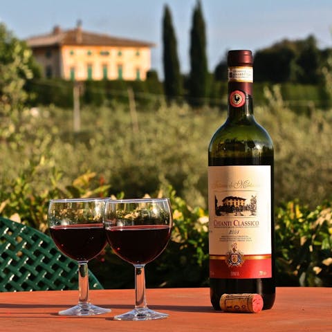 Do a local wine tasting at one of the nearby Tuscan estates