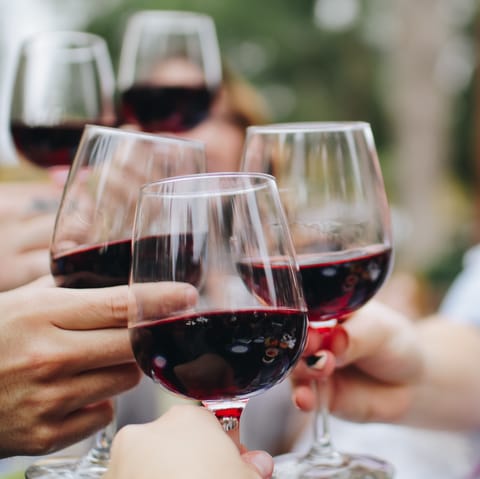 Stay out late sampling French wines at one of the nearby bars