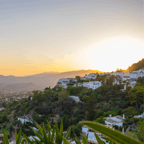 Fall in love with the striking hilly landscapes around Mijas