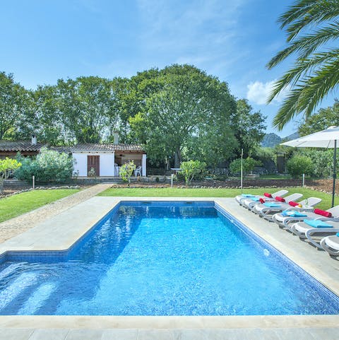Start the day with a lap or two of your private swimming pool