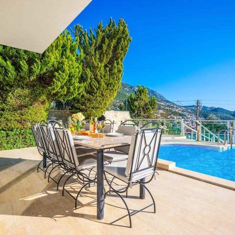 Prepare the barbecue and dine alfresco with family and friends 