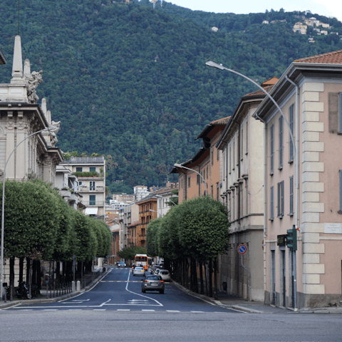 Visit the city of Como on a day trip, only a short drive away