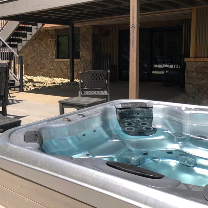 Relax in the hot tub