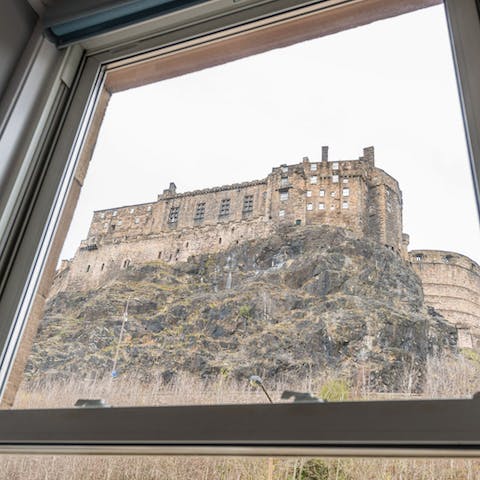 Take in views of the castle from your window
