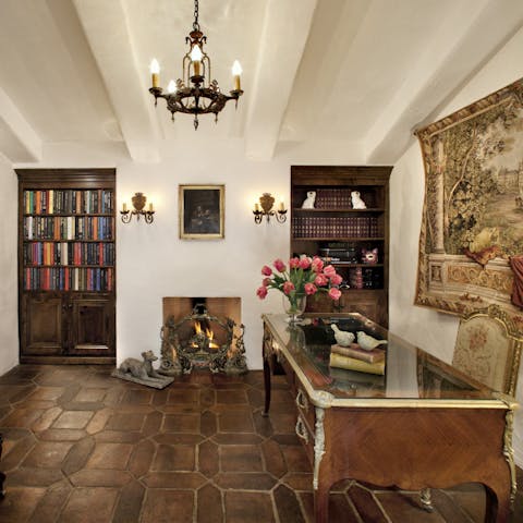 Discover the secret bookcase passageway to the wine cellar