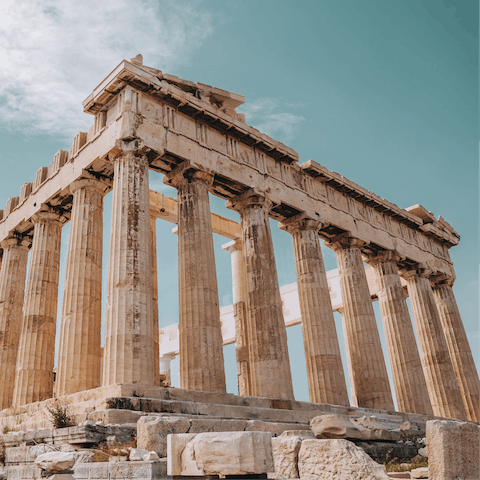 Spend the afternoon up close with the Acropolis, only nineteen minutes from home