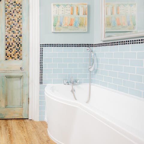 Fill the bath with bubbles and have a relaxing soak