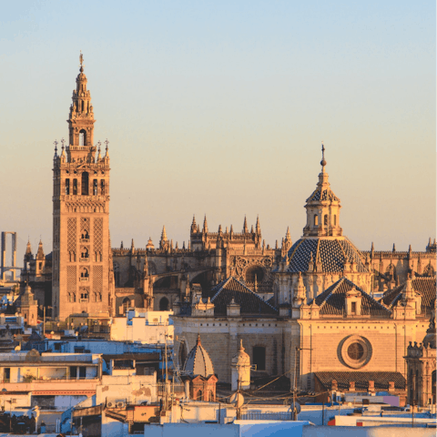 Visit the beautiful Seville Cathedral, just a short stroll away