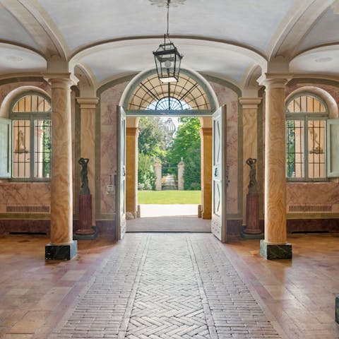 Experience daily pleasure when you sweep through this grand entryway