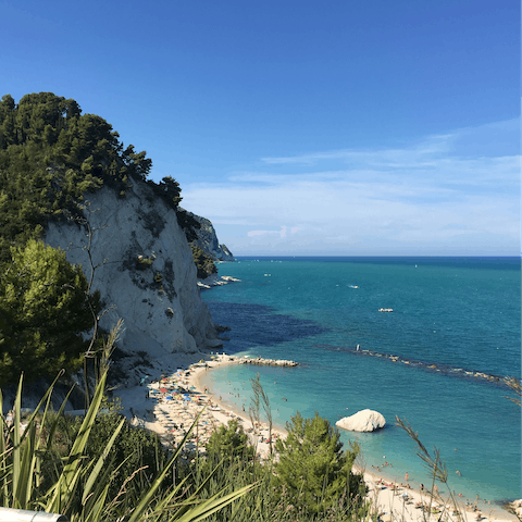 Drive to Ancona's glistening coastline in just half an hour