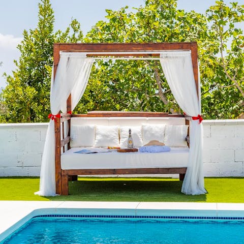 Top up your tan by the gorgeous outdoor pool