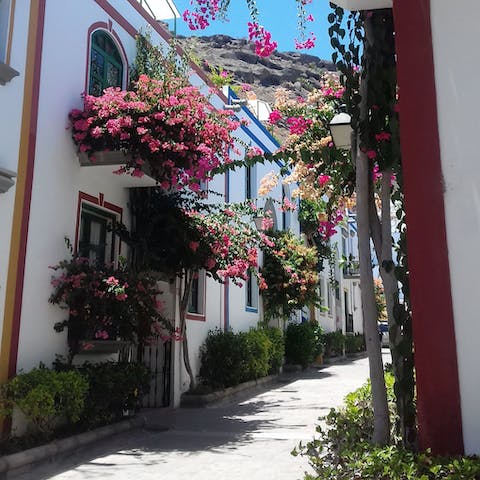Wander the picturesque streets of Puerto de Mogán, right on your doorstep