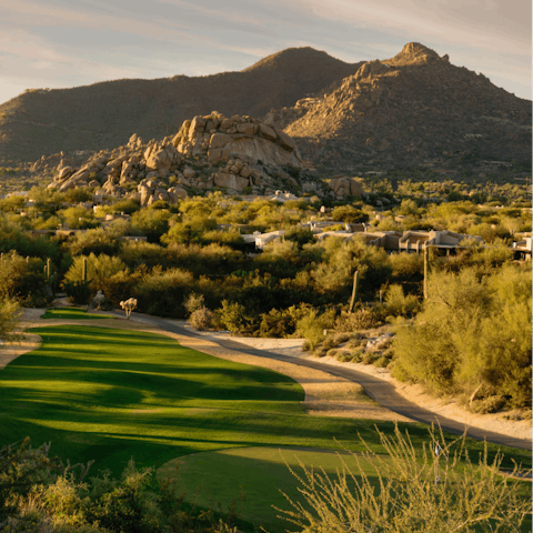 Play a round of golf at one of the nearby courses