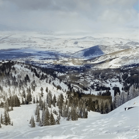 Scale the pistes of Deer Valley Resort, just a nine-minute drive from home