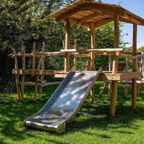 Let children loose in the estate's play areas  