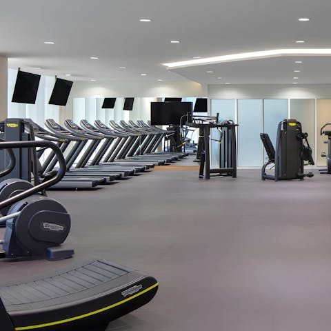 Energise your stay with an uplifting workout in the gym