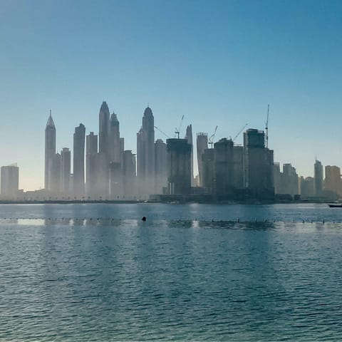 Experience Dubai from the water's edge – the nearest beach is a short walk away 