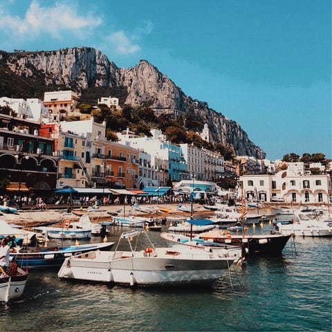 Stay in Capri Town and explore the pretty streets on foot