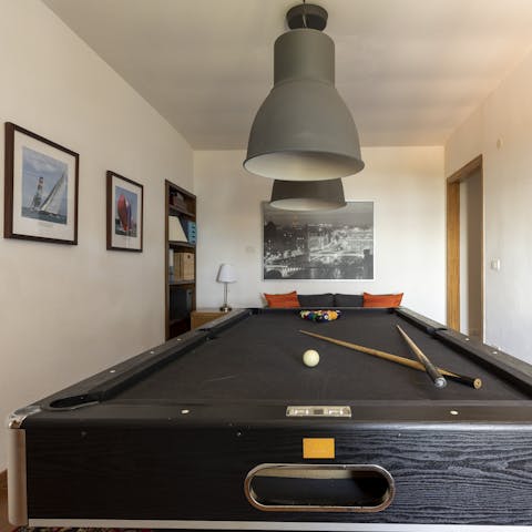 Enjoy a game of pool with friends and family
