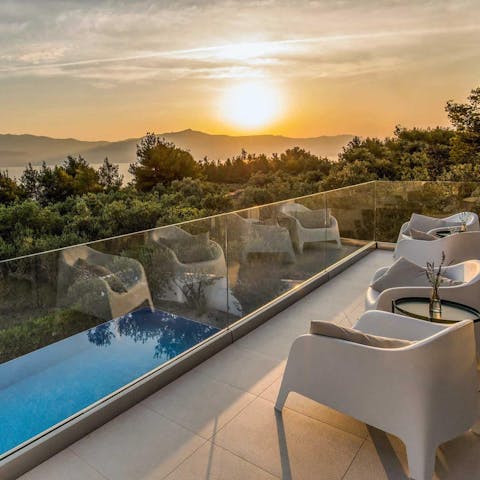 Enjoy spectacular views across the Adriatic from every room