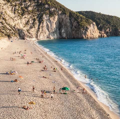 Stay on the island of Meganisi – just 1 kilometre from the nearest beach