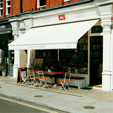 Stroll into Marylebone for your morning coffee 