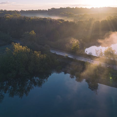 Go for a walk to Bewl Water, a ten-minute stroll from this home